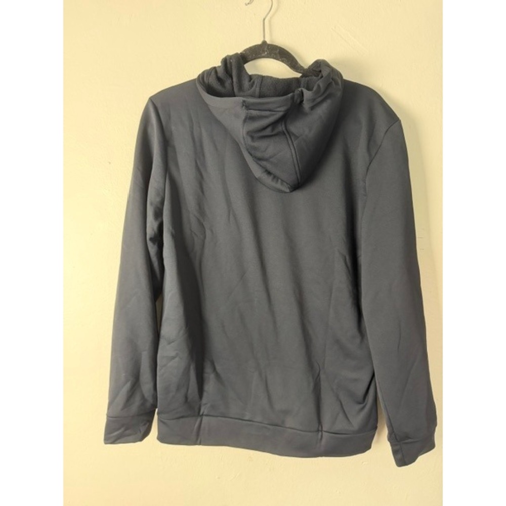 Under Armour Fleece Big Logo Hoodie Mens Small Gray Pullover 1379743-001 NWT - Picture 2 of 3